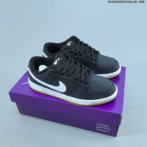 Nike SB Dunk Low White Black Green Yellow EU 36-46 Skate Shoe - Unisex (BS-61419)