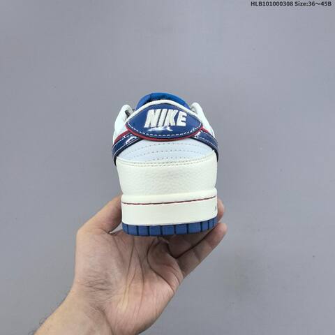 Nike Dunk Low Off White Blue Red EU 36-45 Skate Shoe - Unisex (BS-61428)