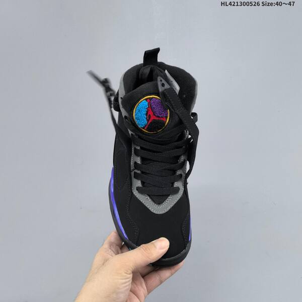 Jordan Air Jordan 8 Retro black/grey with blue and purple accents EU 40-47 basketball