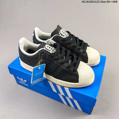 Adidas Superstar JQ3214 black off white gum green EU 36 45 skate