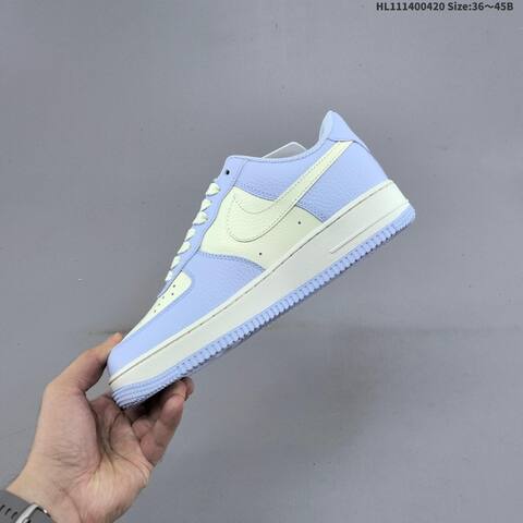 Nike Air Force 1 07 Light Blue Cream White EU 36-45 Sneaker - Unisex (BS-60639)