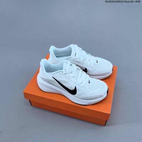 Nike Air Zoom Pegasus 42 White Black Grey Orange EU 36-45 Running Shoe - Unisex (BS-59922)