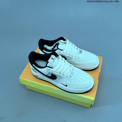Nike Air Force 1 07 Low Off White Dark Blue Burgundy EU 36-45 Sneaker - Unisex (BS-59891)