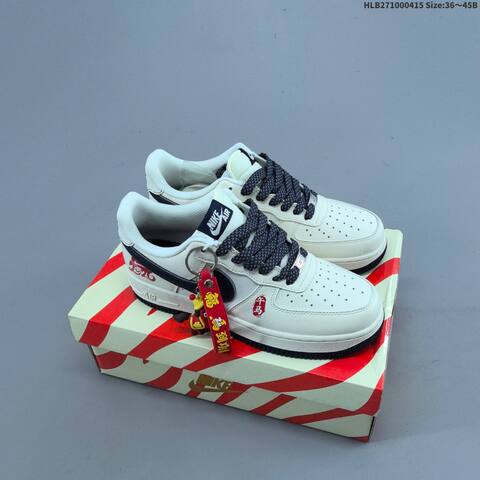 Nike Air Force 1 07 LV8 Red White Black Gold EU 36-45 Sneaker - Unisex (BS-60732)