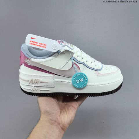 Nike Air Force 1 Shadow Sail Light Blue Pink Brown EU 35 5-42 Sneaker - Unisex (BS-61712)