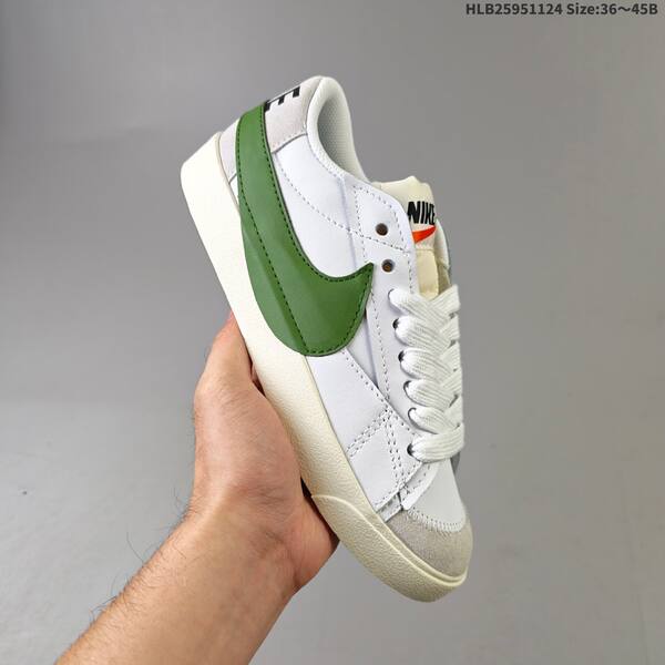 Nike Blazer Low 77 JUMBO white green sail gray EU 36-45 skate shoe