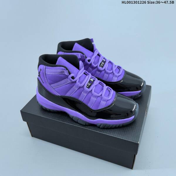 Jordan Air Jordan 11 Retro High purple/black 36~47.5 basketball