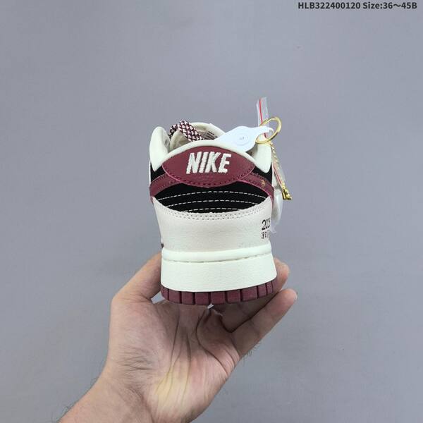 Nike Dunk Low Retro DIY sail black burgundy white EU 36-45 skate shoe