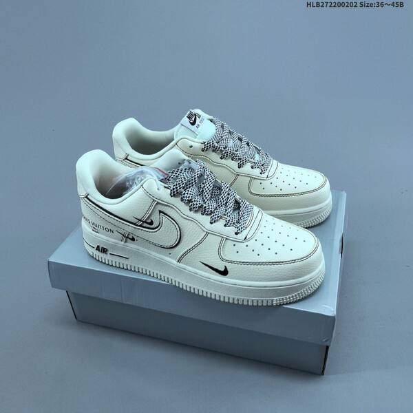 Nike Air Force 1 07 Low black white yellow gray EU 36-45 sneaker