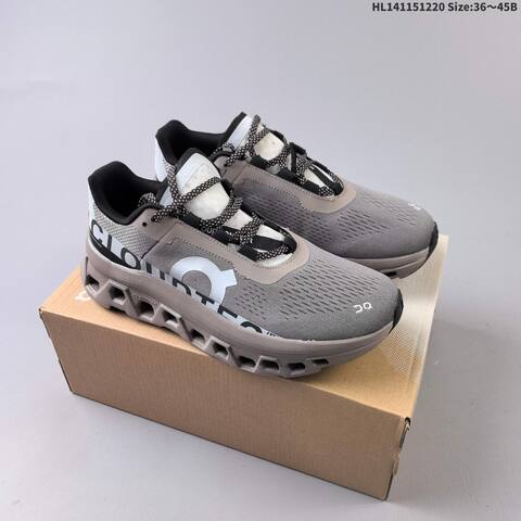On Running Cloudmonster Paf White Gray Orange Red Black EU 36-45 Running Shoe Running Sneakers - Unisex (BS-69736)