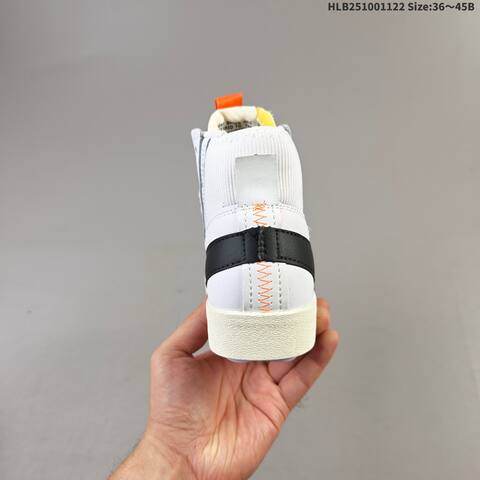 Nike Blazer Mid 77 Jumbo White Black Beige Orange EU 36-45 Skate Shoe - Unisex (BS-63248)