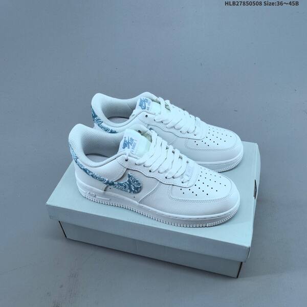 Nike Air Force 1 07 white black blue EU 36-45 sneaker