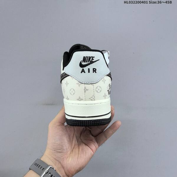 Nike Air Force 1 Low off white light grey black red EU 36-45 skate shoe