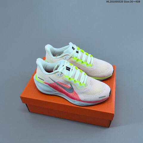 Nike Air Zoom Pegasus 41 Black White Neon Pink EU 36-45 Running Shoe - Unisex (BS-60120)