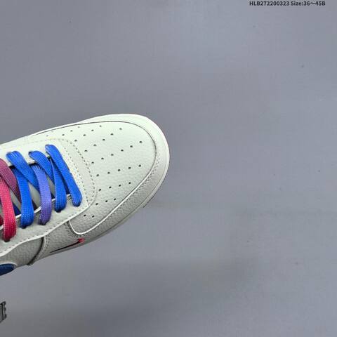 Nike Air Force 1 07 Low Supreme Off White Blue Red Purple EU 36-45 Sneaker - Unisex (BS-61171)