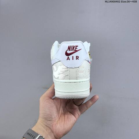 Nike Air Force 1 07 CNY IQ1119 011 Sail White Burgundy Gold EU 36 45 Sneaker EU 36-45 - Unisex (BS-60970)
