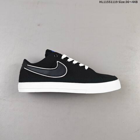 Nike Court Legacy Black White Blue EU 36-44 Skate Shoe - Unisex (BS-63437)