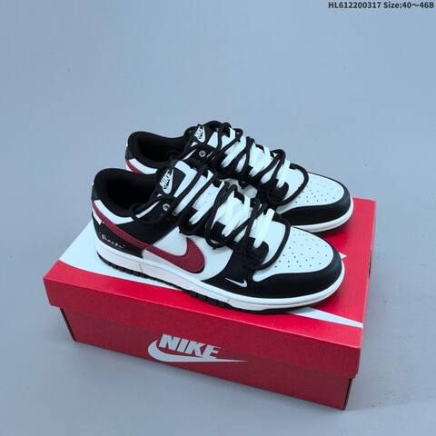Nike Dunk SB Low White Black Red EU 40-46 Skate Shoe - Men's (BS-61285)