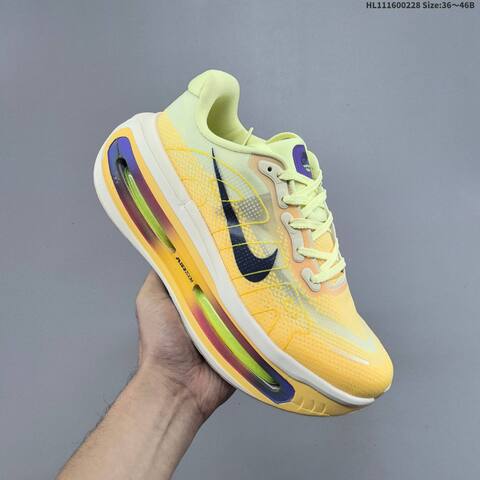 Nike Air Zoom Vomero Premium Pale Yellow Cream Navy Purple Green EU 36-46 Running Shoe - Unisex (BS-61493)