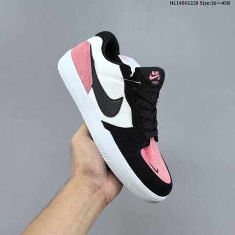 Nike SB Force 58 CZ2959 Black White Blue Pink EU 36-45 Skate Shoe - Unisex (BS-62367)