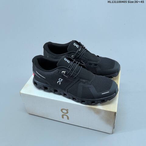 On Running Cloud 5 Black Or Grey White EU 36-45 Running Shoe Running Sneakers - Unisex BS-69639