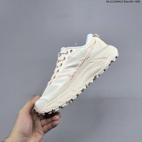 HOKA ONE ONE Mafate Speed 2 Light Beige White Peach EU 36-45 Trail Shoe Trail Running Sneakers - Unisex (BS-69354)