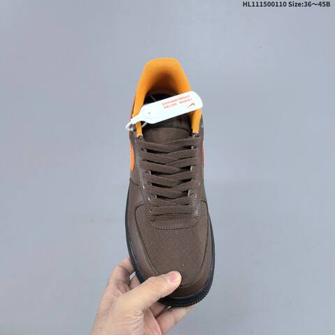 Nike Air Force 1 07 GTX CK2630-201 Brown Orange Black Dark Green EU 36-45 Sneaker - Unisex (BS-62076)