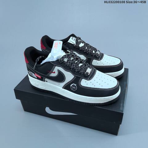Nike Air Force 1 Low Cream Brown White EU 36-45 Sneaker - Unisex (BS-62125)