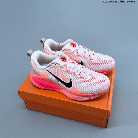 Nike Vomero 18 ReactX Air Zoom Black White Cream Pink EU 36-46 Running Shoe - Unisex (BS-61003)