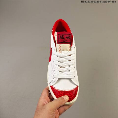 Nike Blazer Low 77 Jumbo White Red Sail EU 36-45 Skate Shoe - Unisex (BS-63381)