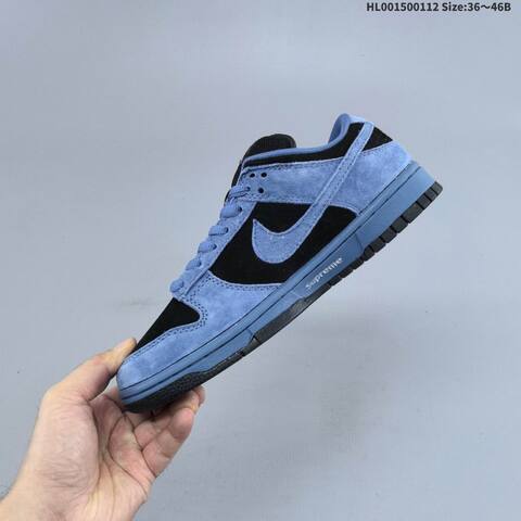 Nike SB Dunk Low Supreme Blue Black Red EU 36-46 Skate Shoe - Unisex (BS-62040)