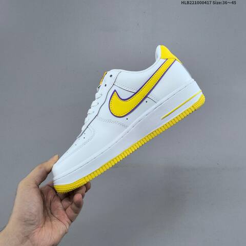 Nike Air Force 1 07 Black Purple Yellow White EU 36-45 Sneaker - Unisex (BS-60672)