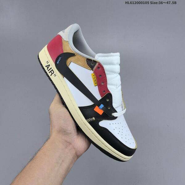 Nike Air Jordan 1 Low x Travis Scott Reverse Mocha white/black/red/khaki 36~47.5 lifestyle