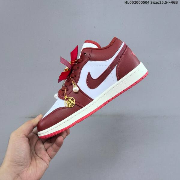 Jordan Air Jordan 1 Low white/burgundy red EU 35.5-46 basketball