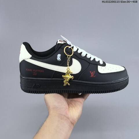 Nike Air Force 1 07 LV8 Black White EU 36-45 Sneaker - Unisex (BS-61954)