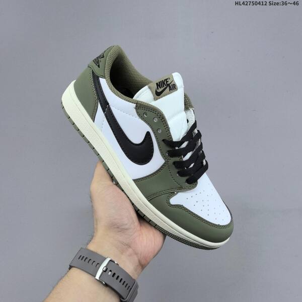 Jordan Air Jordan 1 Low white/olive green/black EU 36-46 casual
