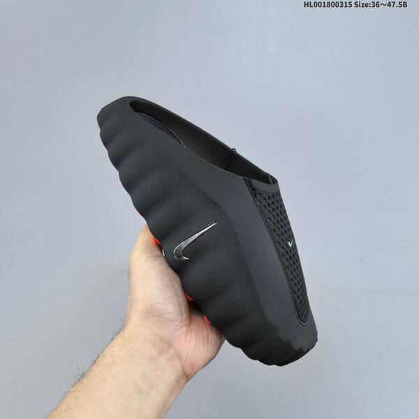 Nike Mind 001 light gray black silver orange EU 36-47 5 slides