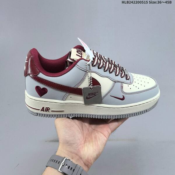 Nike Air Force 1 07 LV8 brown beige red gray burgundy EU 36-45 sneaker