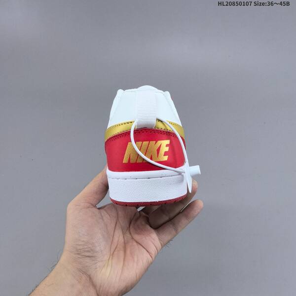 Nike Court Borough Low 2 white red gold EU 36-45 skate shoe