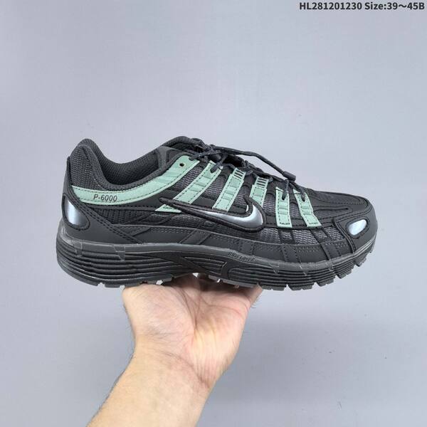 Nike P-6000 black silver white EU 39-45 running shoe
