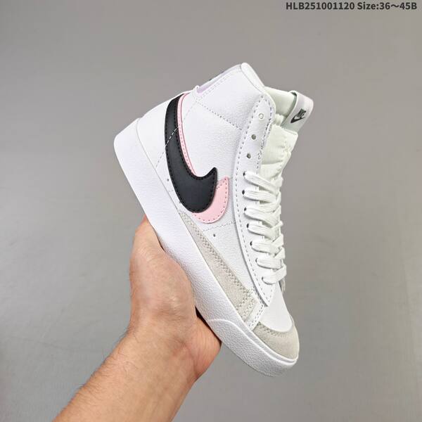 Nike Blazer Mid 77 White Black Pink Sail EU 36-45 skate shoe