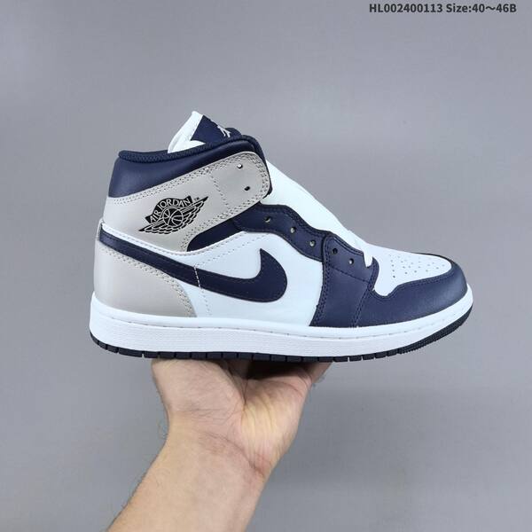 Jordan Air Jordan 1 Mid white/navy/grey EU 40-46 basketball