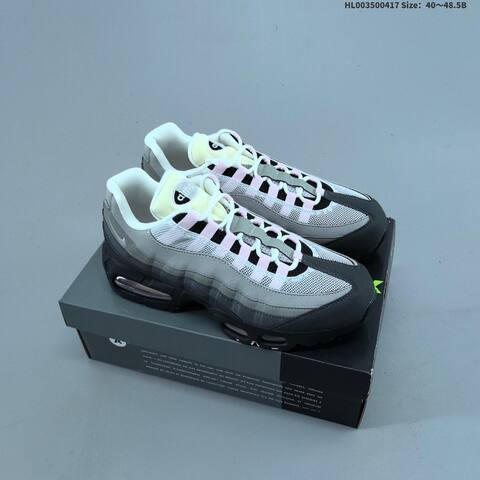 Nike Air Max 95 OG Pink Foam Black Grey Pink White Cream EU 40 To 48 5 Running Shoe - Men's (BS-60686)