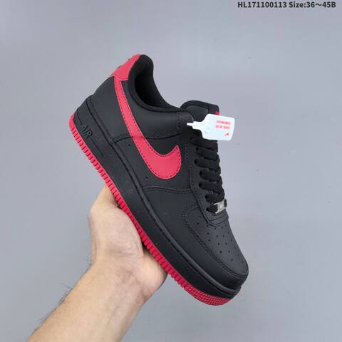 Nike Air Force 1 07 FJ4146-004 Black Dark Green Red EU 36-45 Sneaker - Unisex (BS-62012)