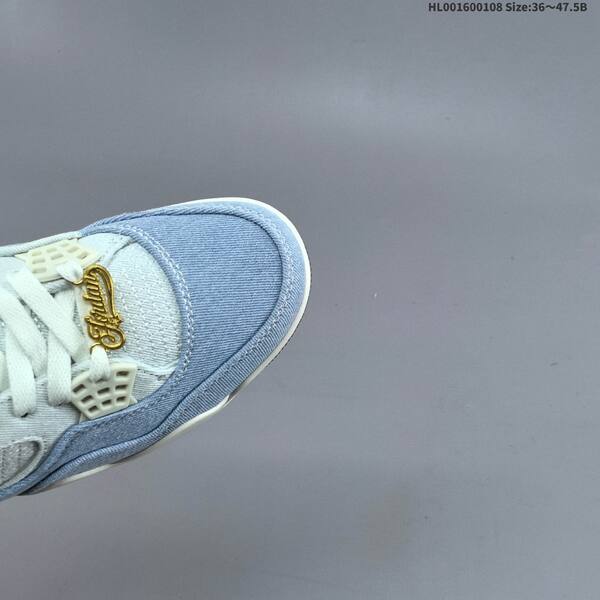 Jordan Air Jordan 4 Retro light blue denim / white / gum 36~47.5B basketball