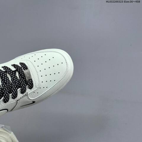 Nike Air Force 1 07 LV8 CS5288-082 Off White Black EU 36-45 Sneaker - Unisex (BS-61160)