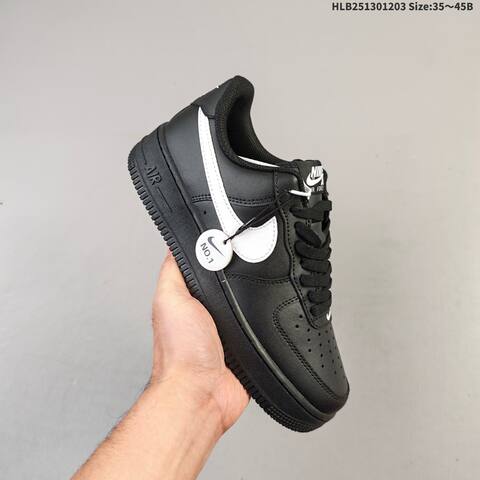 Nike Air Force 1 07 White Black Gold Black White EU 35 45 Sneaker EU 35-45 - Unisex (BS-62860)