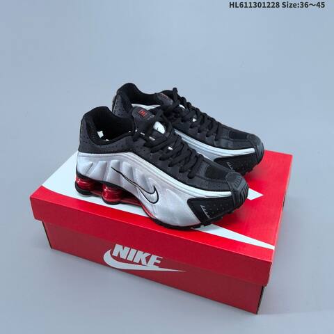 Nike Shox R4 Light Pink Silver White Red EU 36-45 Running Shoe - Unisex (BS-62374)