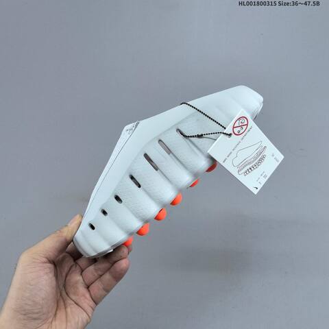 Nike Mind 001 Light Gray Black Silver Orange EU 36-47 5 Slides - Unisex (BS-61301)