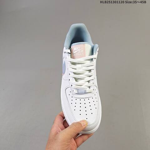 Nike Air Force 1 07 Low White Light Blue Light Pink EU 35-45 Sneaker - Unisex (BS-63385)
